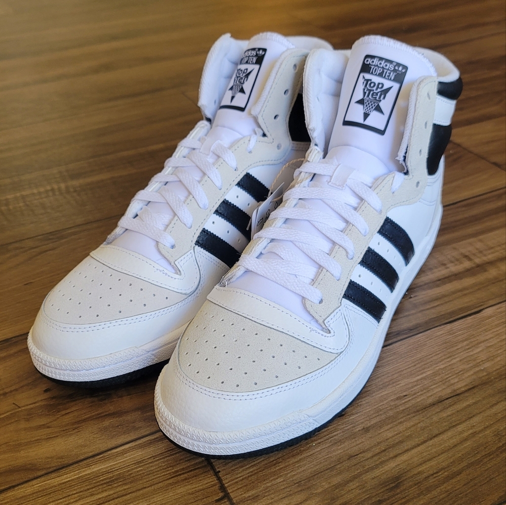 Adidas Top Tens Men's 12 White and Black